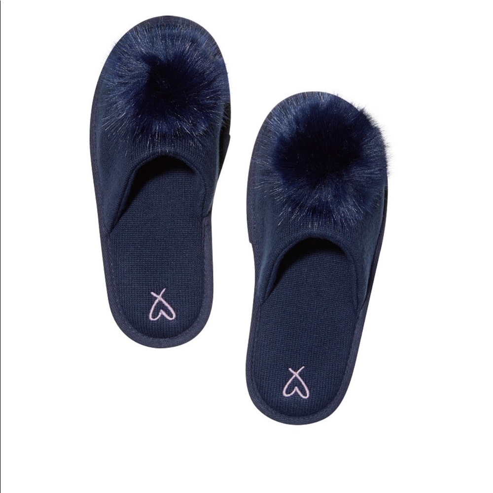 Victoria’s Secret Pom Pom Slippers